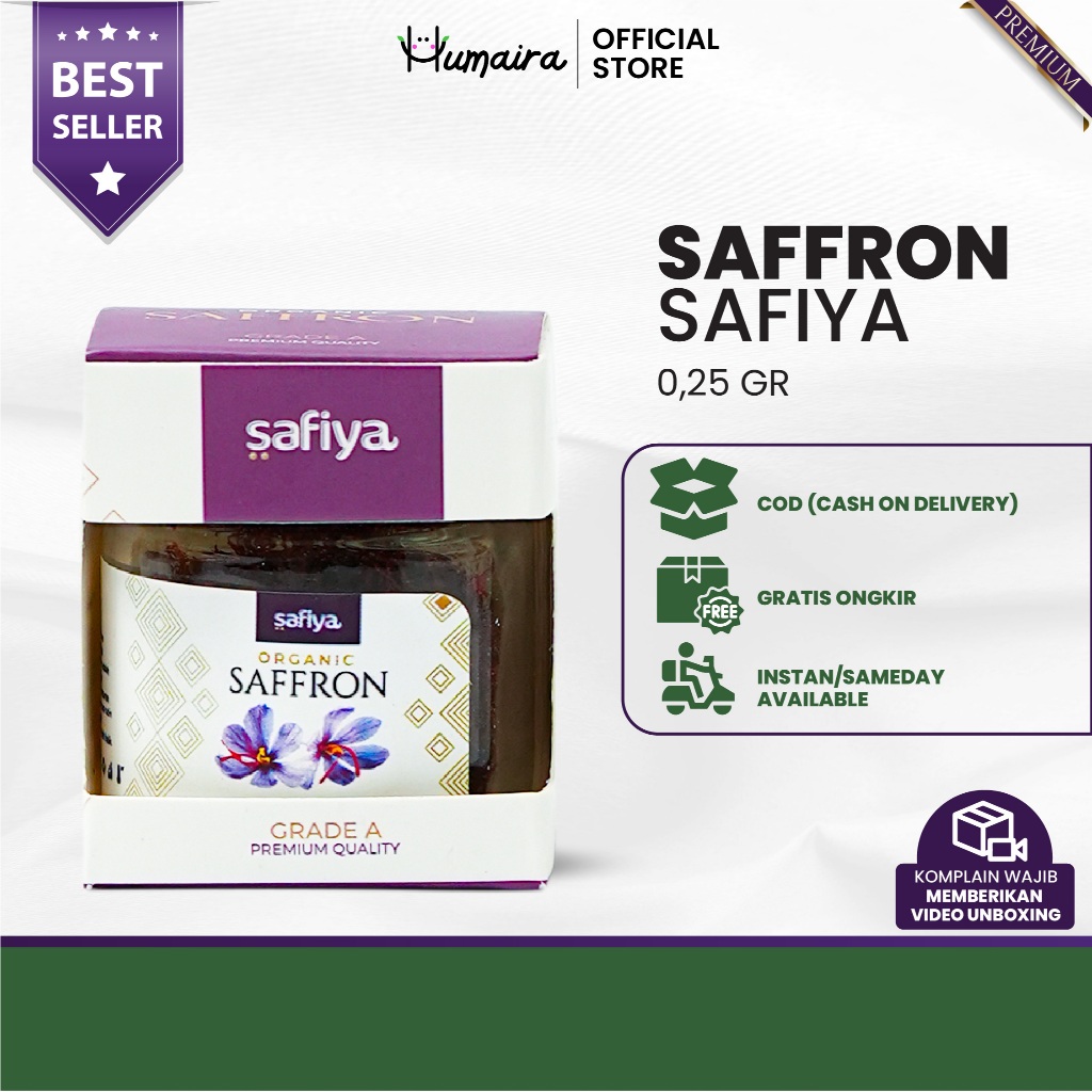 

Bunga Saffron 0.25 grams Safron Super Negin Grade A Premium