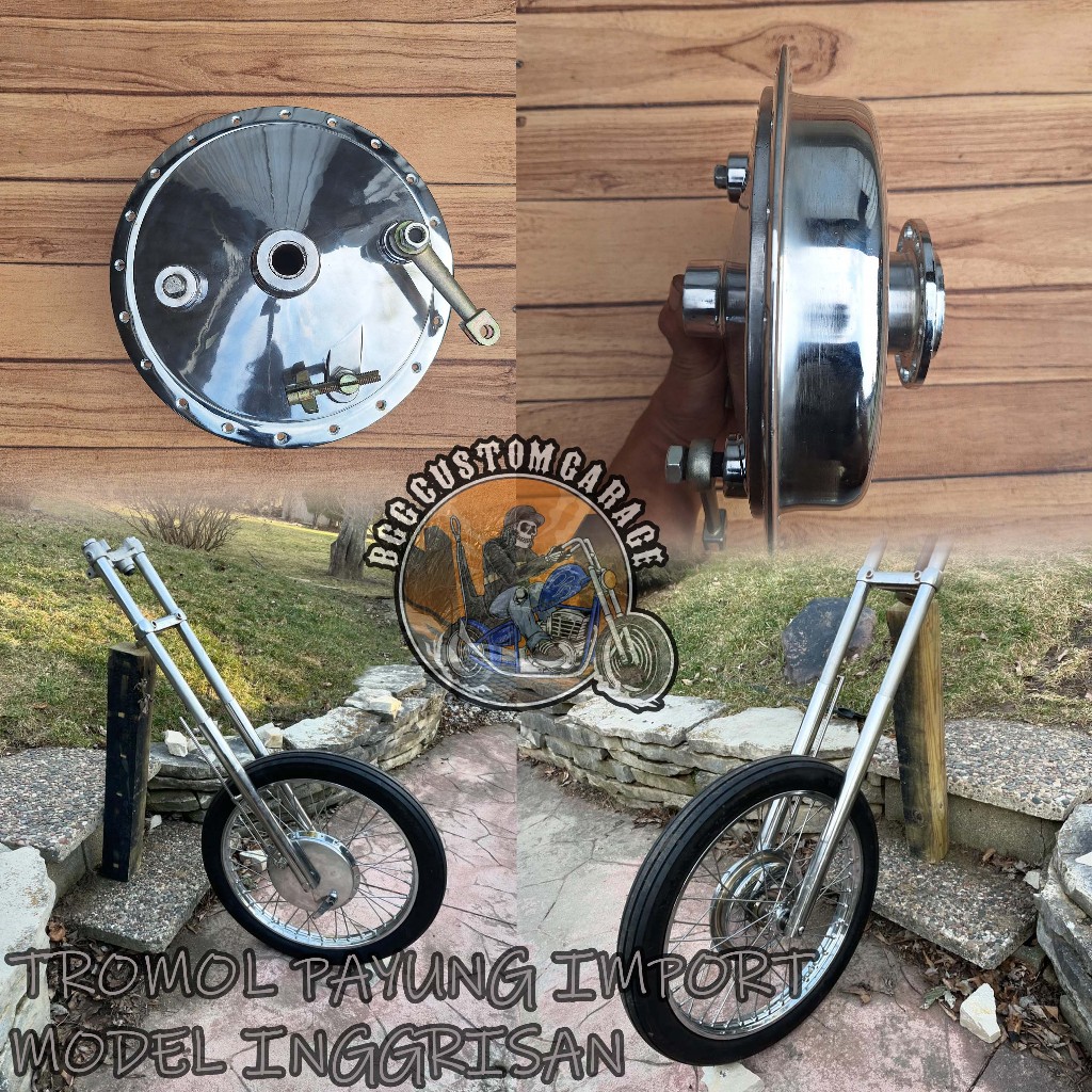 Tromol Payung Motor Classic Inggrisan IMPORT . Tromol BSA . Klasik . Chopper . Bobber . Retro