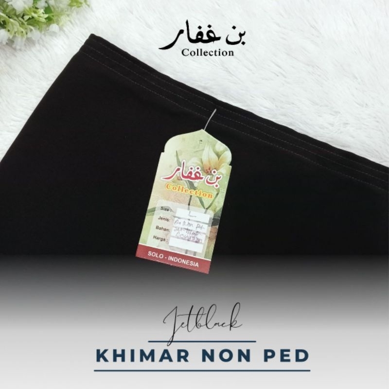 Jilbab Basic Pet / Non Pet Jetblack Bonanza Bin Ghifar Collection