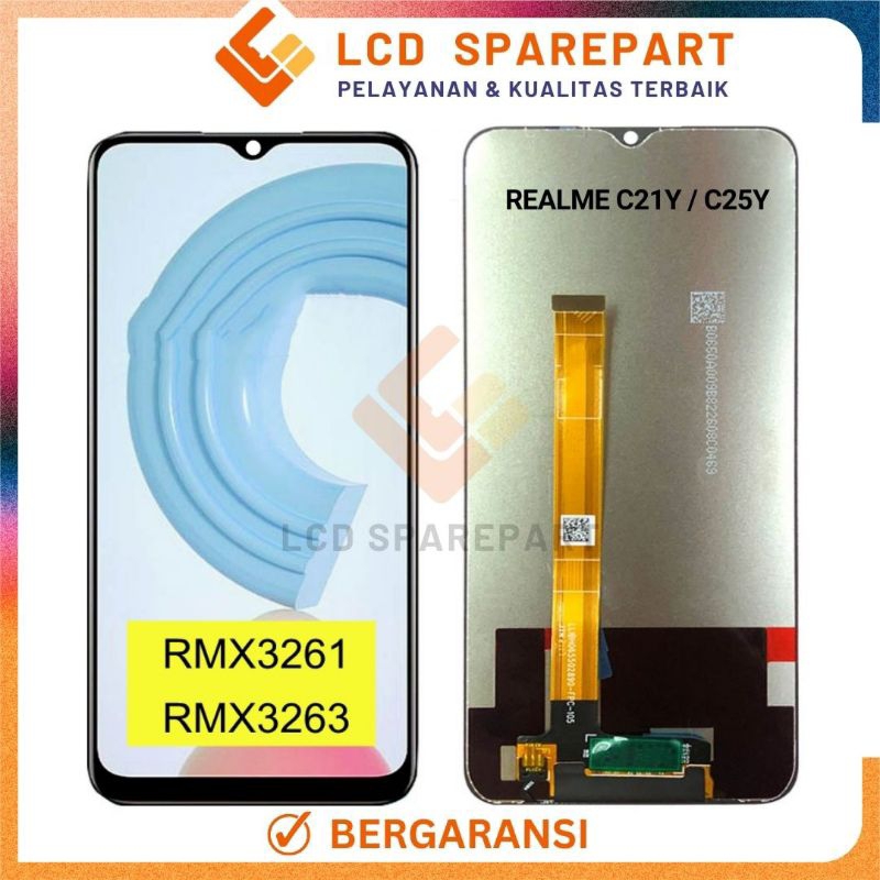 LCD Touchscreen Realme C21Y, Realme C25Y ORI FULLSET