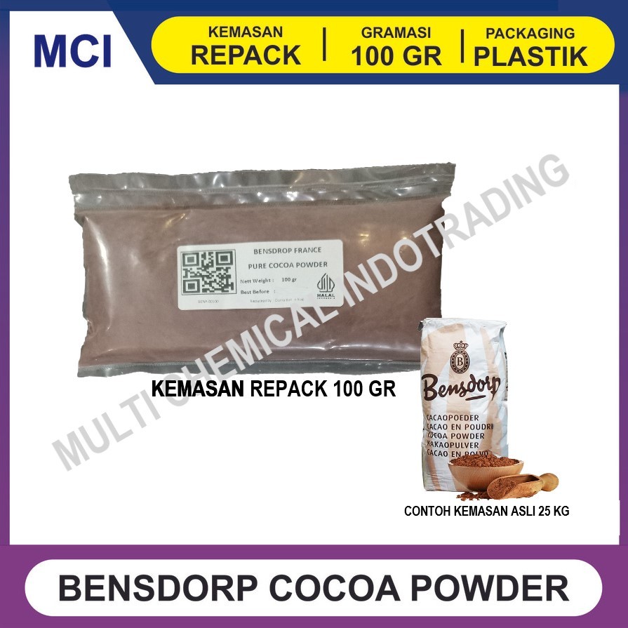 

COKLAT BUBUK BENSDORP PERANCIS REPACK 100 GR / COCOA POWDER FRANCE