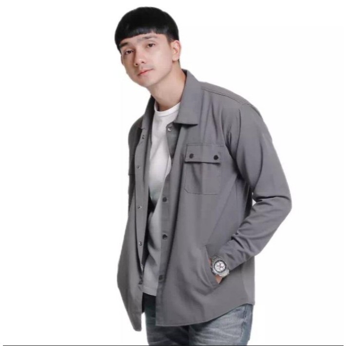 Trucker Jacket Semi Parka Pria - Jaket Semi Parka Kasual Trucker Bahan Kanvas Premium