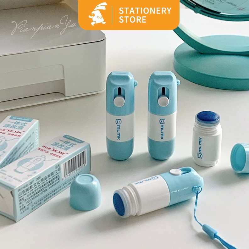 

KODE I39K Box Opener Roller Stamp Cutter Pembuka dan Penghapus Resi PaketRabbit Stationery