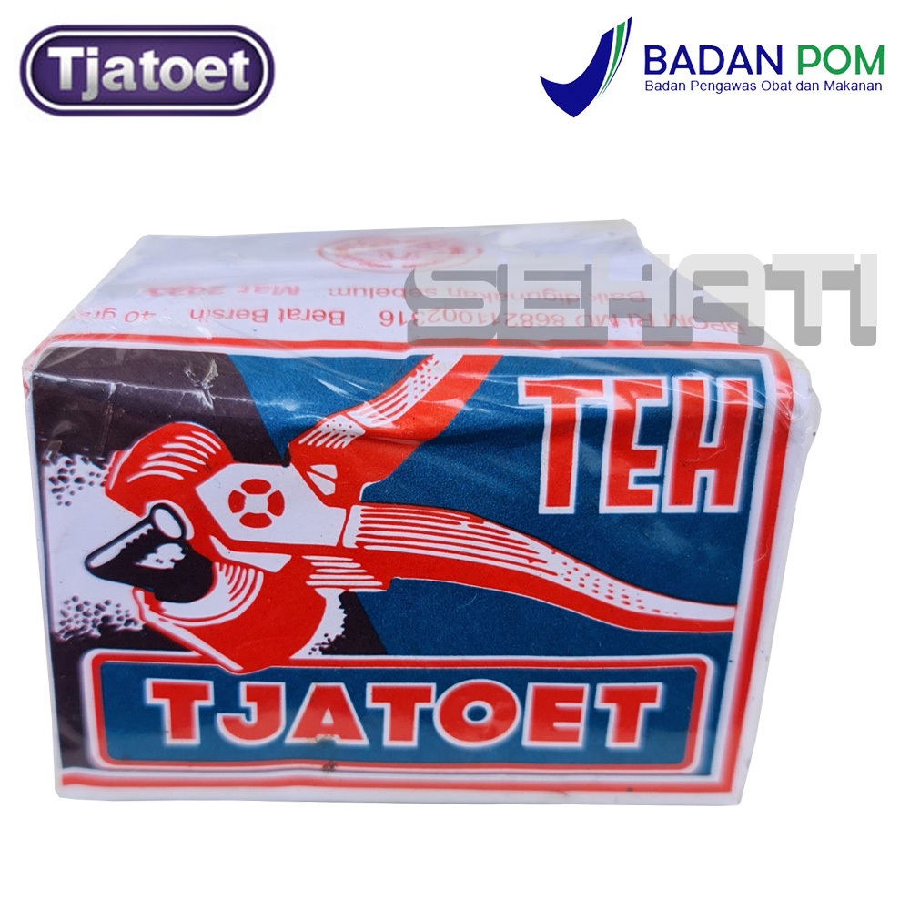 

Tjatoet Biru Jasmine Tea Bubuk 40Gram - 2 Tang Teh Melati Awur Tubruk 40 gr 40gr 40 gram - Catut