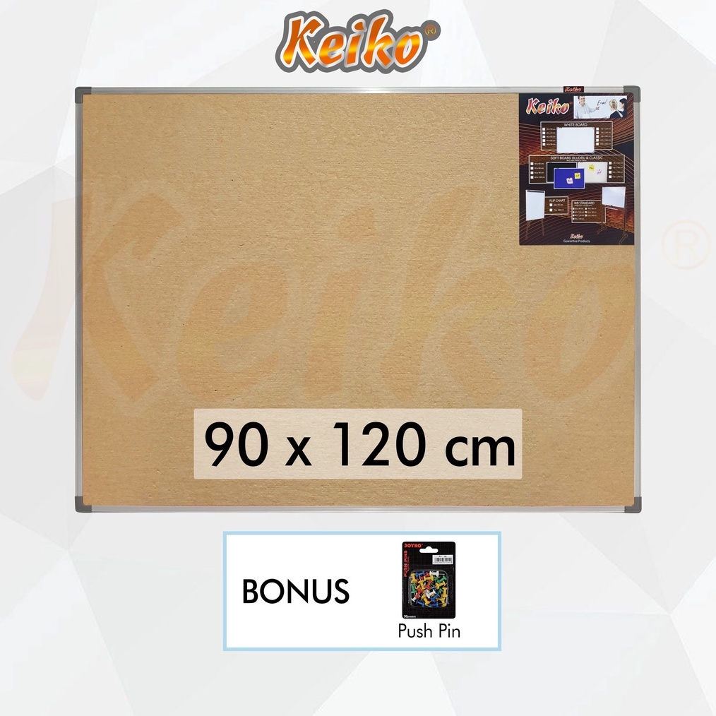 

KODE X12Q Softboard Pin Board Cork Board Papan Pengumuman Mading Gantung Polos Keiko 9 x 12 cm