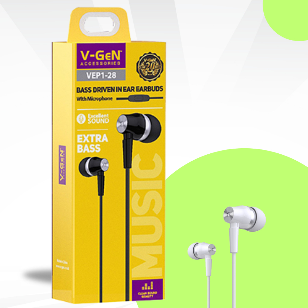 Earphone Headset V-Gen Vep1-28 EXTRA BASS Original sound MURAH