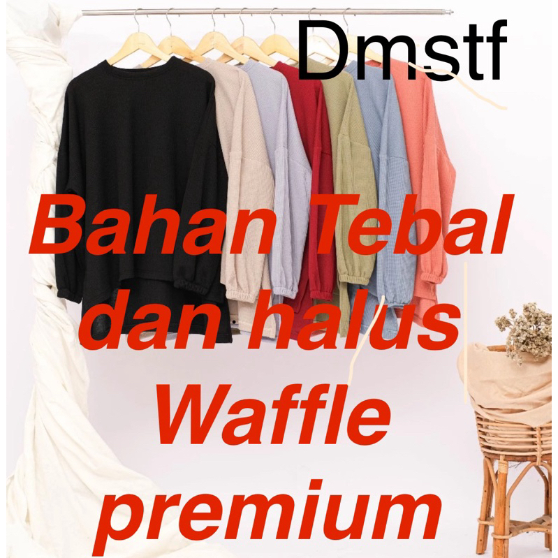Atasan Baju Wanita Wafle Uniqlo Kaos Polos Wafle Uniqlo