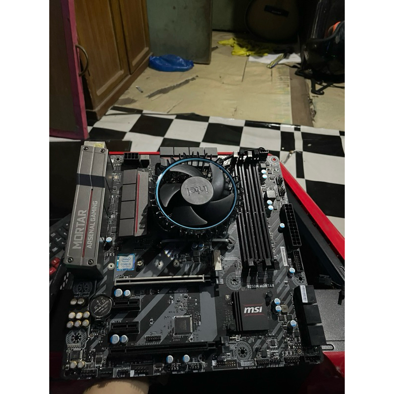 paketan i5 7400 mobo b250 msi mortar