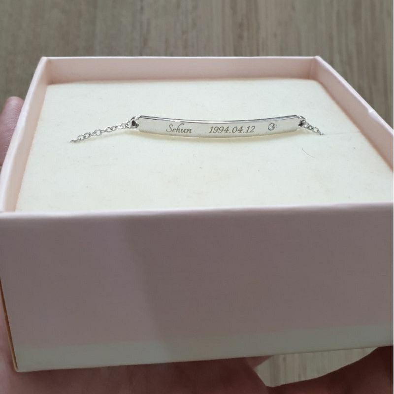 Official Sehun Birthday Bracelet 2019 Birthday EXO Sehun (silver) SM Birthday Artist