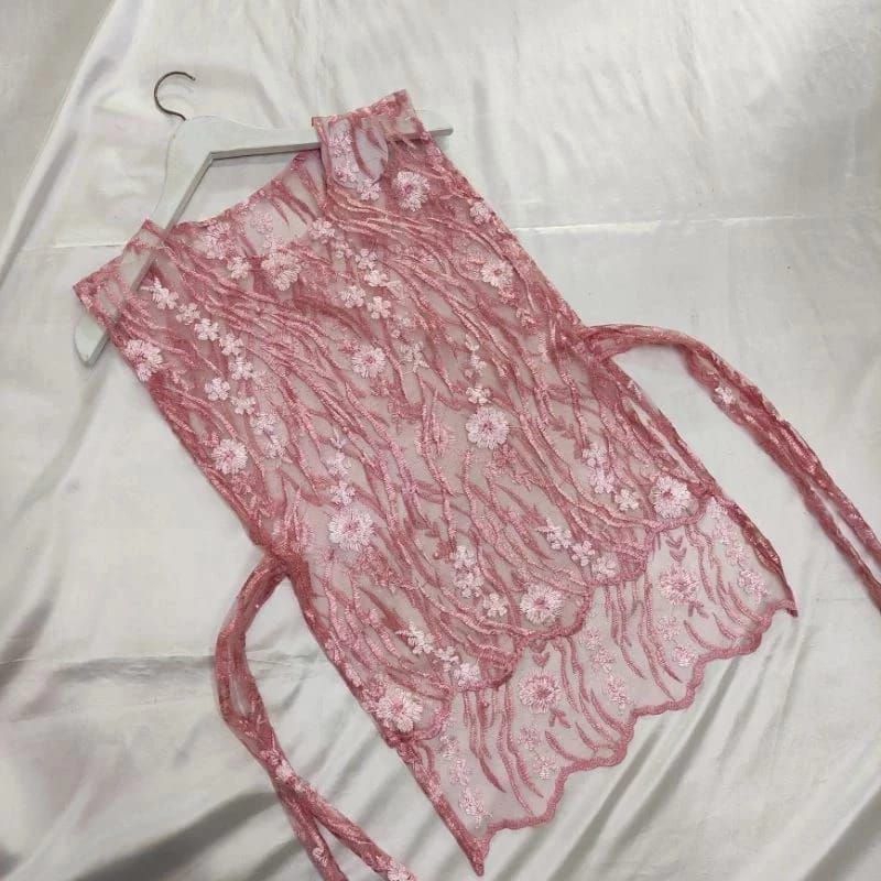 Vest korea outer tile viral Cardigan gaul vesta trendy vest brukat Cardigan tunik Outer rompi brukat