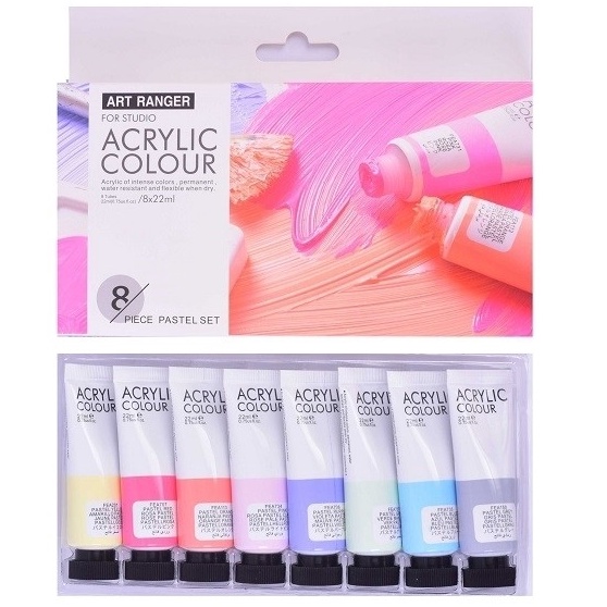 

Promo Meriah ART RANGER 8X22ML PASTEL ACRYLICCAT ACRYLICakrilik SET