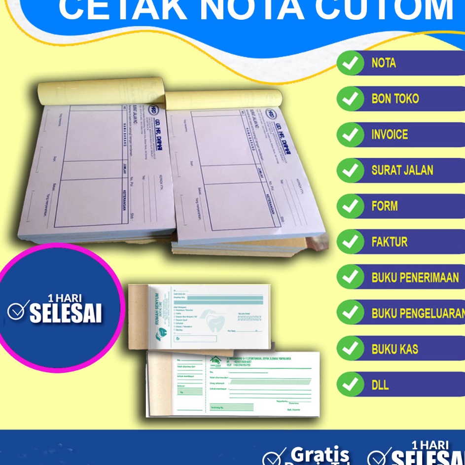 

Penawaran Terbaik Nota Custom UKURAN 12 FOLIO 1 PLY 2 PLY 3 PLY 4 PLY BEBAS DESAIN PAKAI NOMORATOR