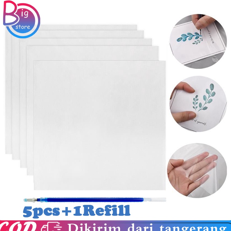 

Gratis Bubble 5pcs Water Soluble Embroidery 25x25cm Kertas Bordir Water Soluble Untuk Stabilizer Bordir