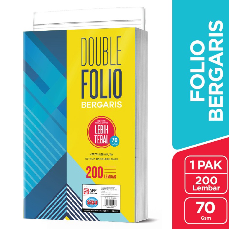 

Spesial Terbaru SiDU Double Folio Bergaris 2 lembar 7 GSM