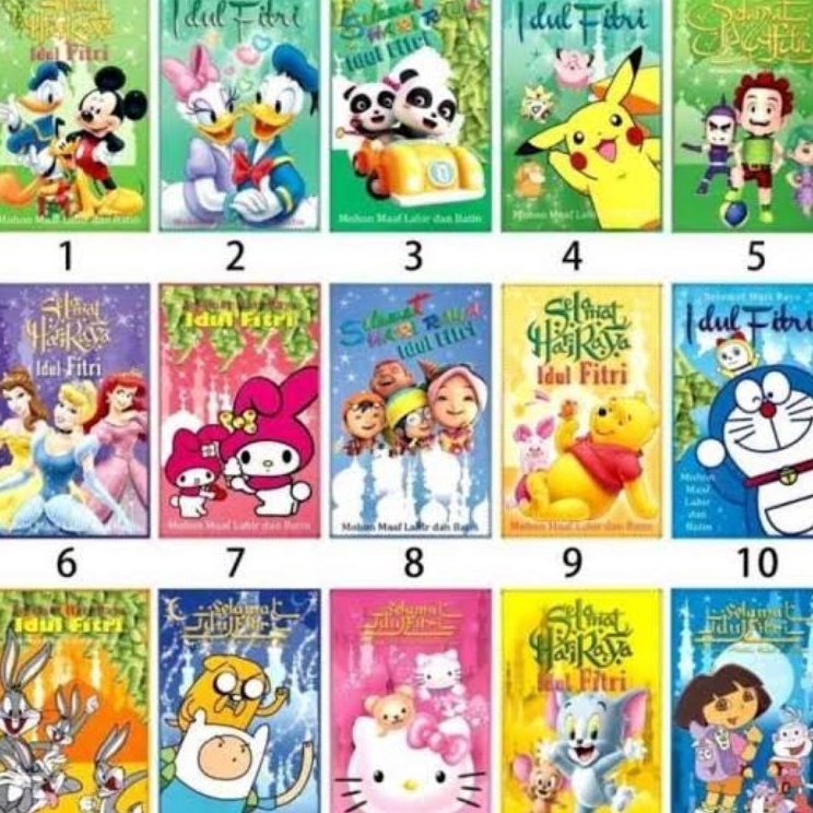 

Top Surprise amplop karaktet 15pcs