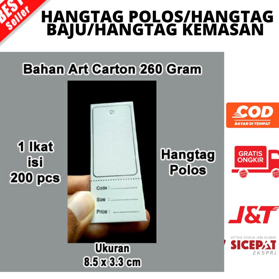 

Segera Pesan BAYAR DITEMPAT HANG TAG 2 PCS HANTAG HENGTEG POLOS PRICE TAG LABELHARGA LEBEL KERTAS LABEL BAJU