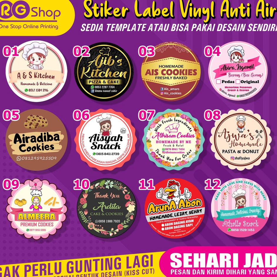 

Super Viral STIKER KEMASAN MAKANAN MINUMAN ANTI AIR VINYL GLOSSY MATTE