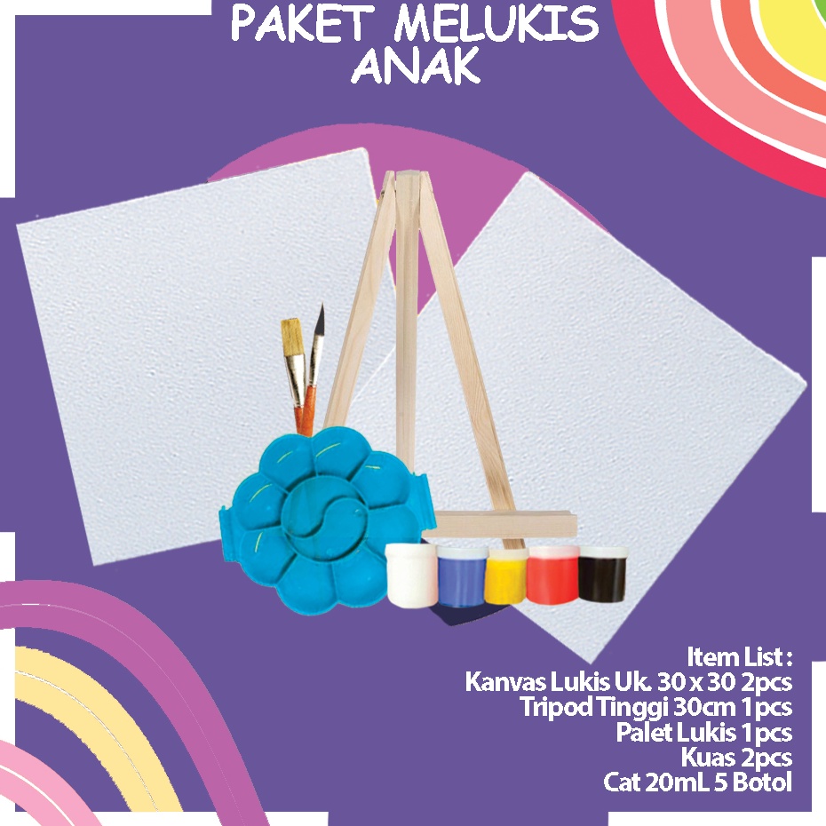 

Flash Shipment Paket Melukis Kanvas Ukuran 3 x 3cm Easel Murah Komplit Berkualitas