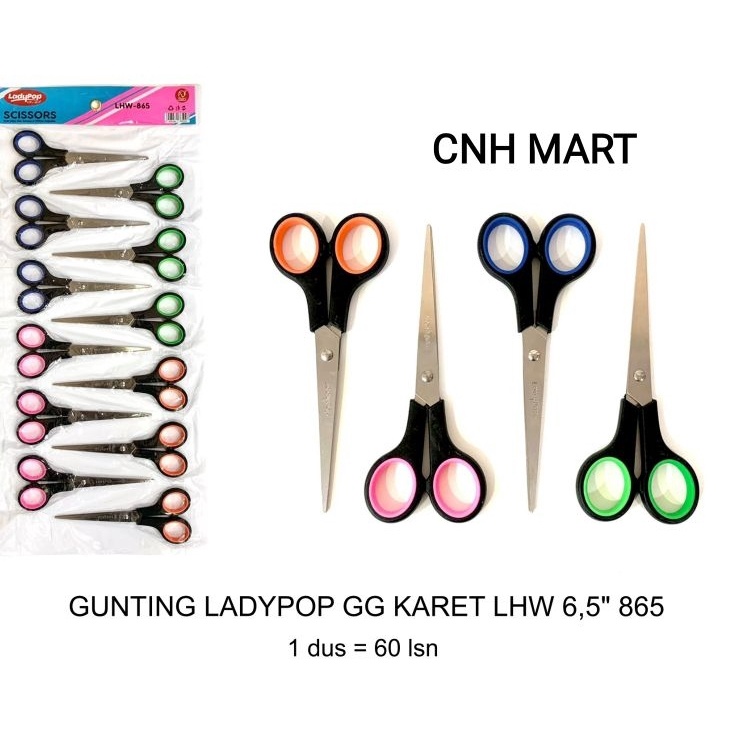 

Super Potongan Gunting Sedang Lady Pop 65 INCH 16 CM Gunting Gagang Karet 65 865 Harga Perlusin Gunting Milton