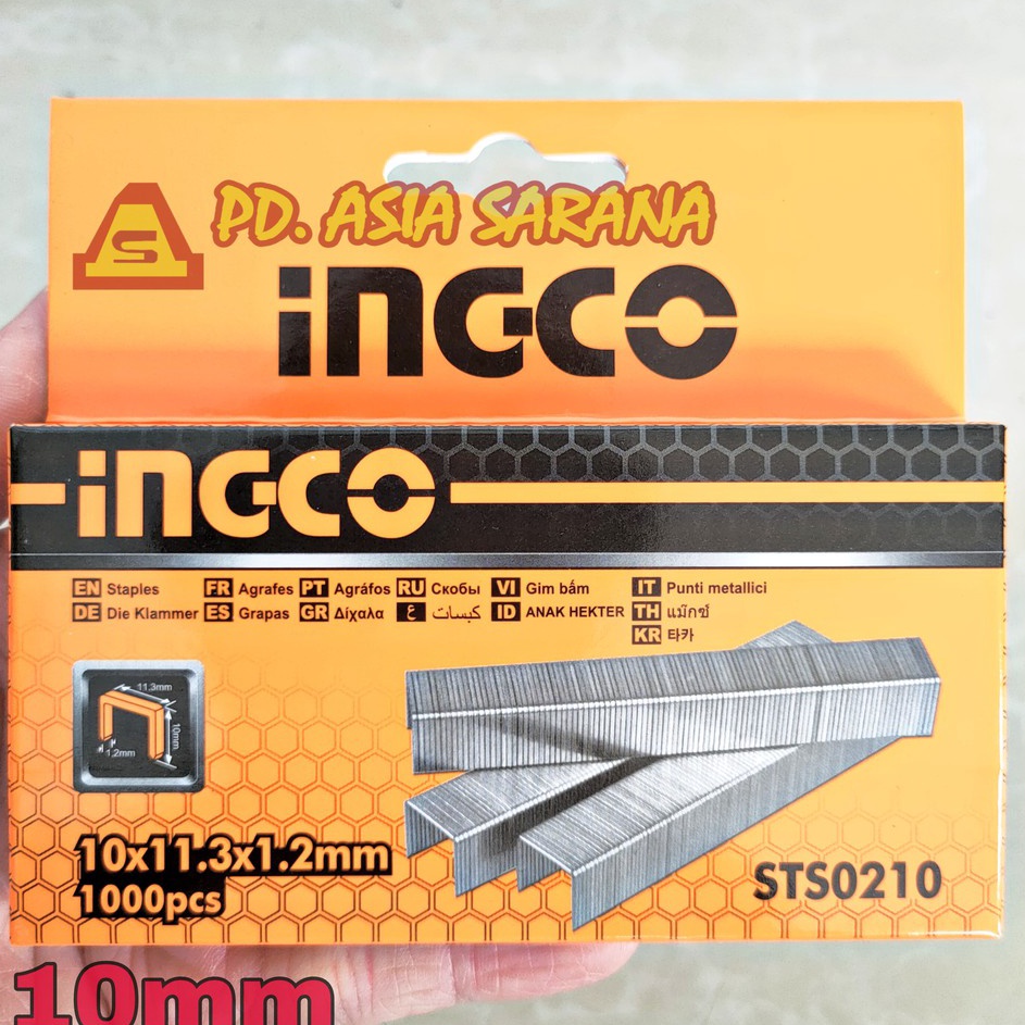 

Super Stok 1mm Refill Staples Tembak INGCO STS21 Isi Steples Stapler 1 mm