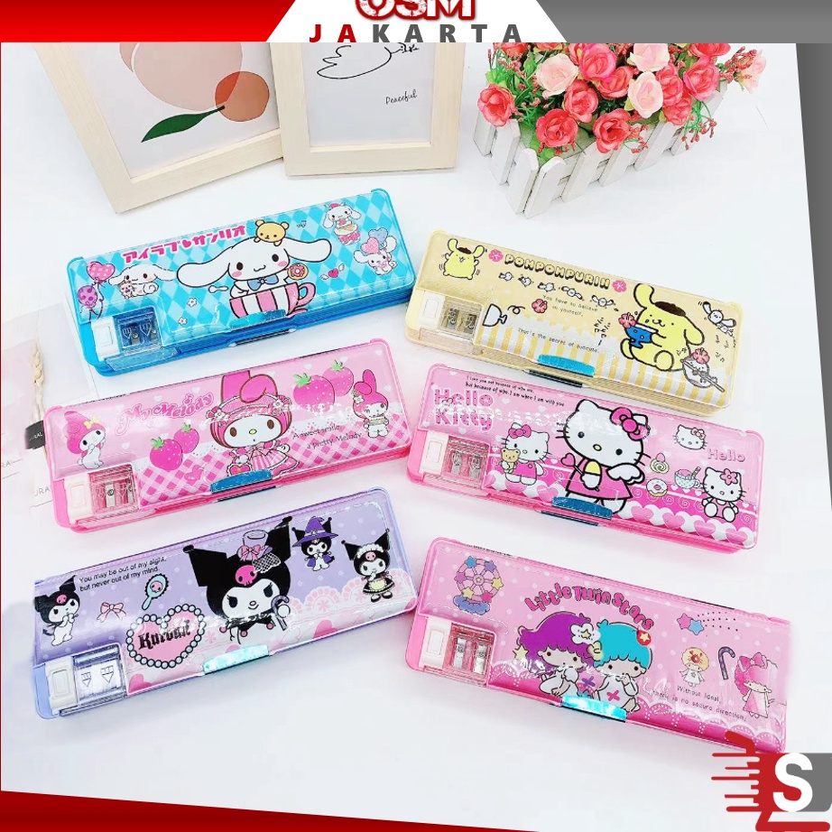 

Garansi Pembayaran OSM JKT S5984 Kotak Pensil Sanrio Kotak Pensil Magnet 2 Sekat Kotak Pensil Anak Dilengkapi Rautan Kotak Pensil Karakter Lucu