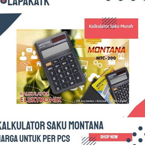 

Update Pilihan Promo Kalkulator Saku Murah PER PCS