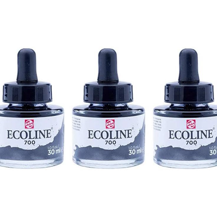 

Spesial Terbatas royal talens ecoline liquid watercolor 3ml whitegreyblackbrown gold series