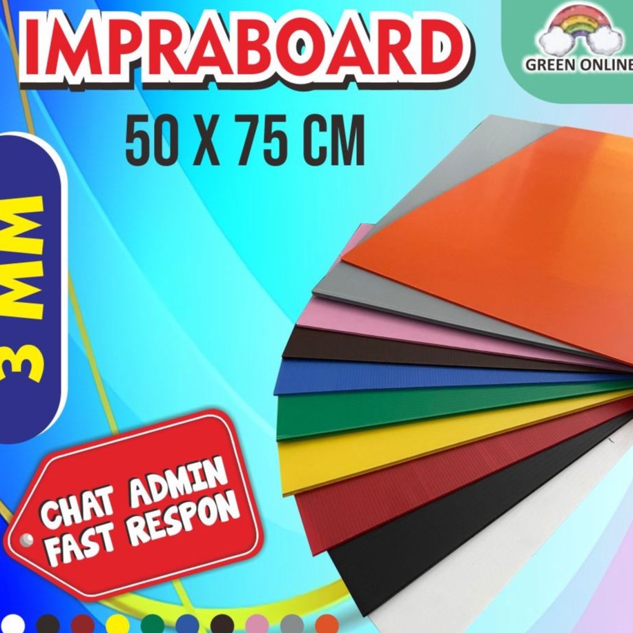 

Flash Product INFRABOARD IMPRABOARD 5X75cm Tebal 3mm IMPRABOARD 75x5 PP BOARD