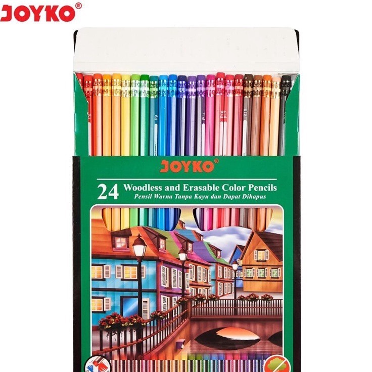 

Pasti Promo BISA DIHAPUS Pensil Warna 24 Warna CP115 Joyko