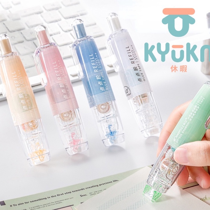 

First Surprise Glue Tape Adhesive Roller Tape 2 sisi Lem Kertas KYUKA