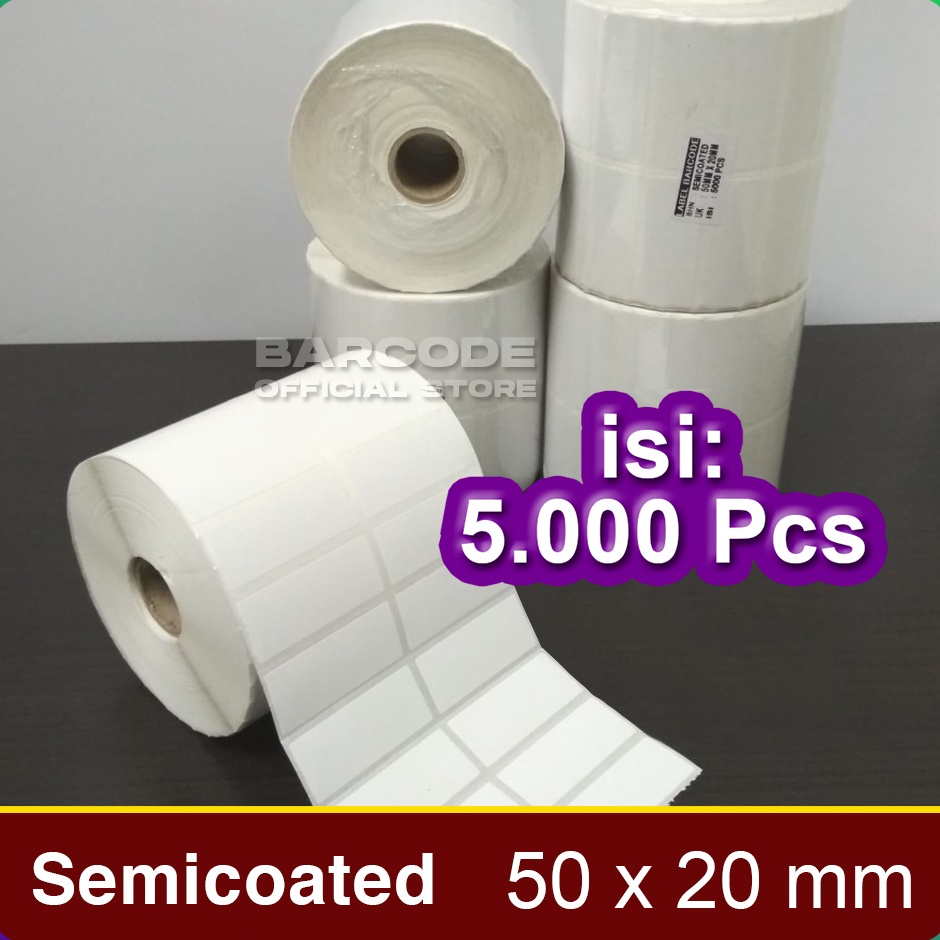 

Serba Unik Label Barcode 5 X 2 5x2 mm 5x2mm 2 Line Kertas Sticker Semicoated