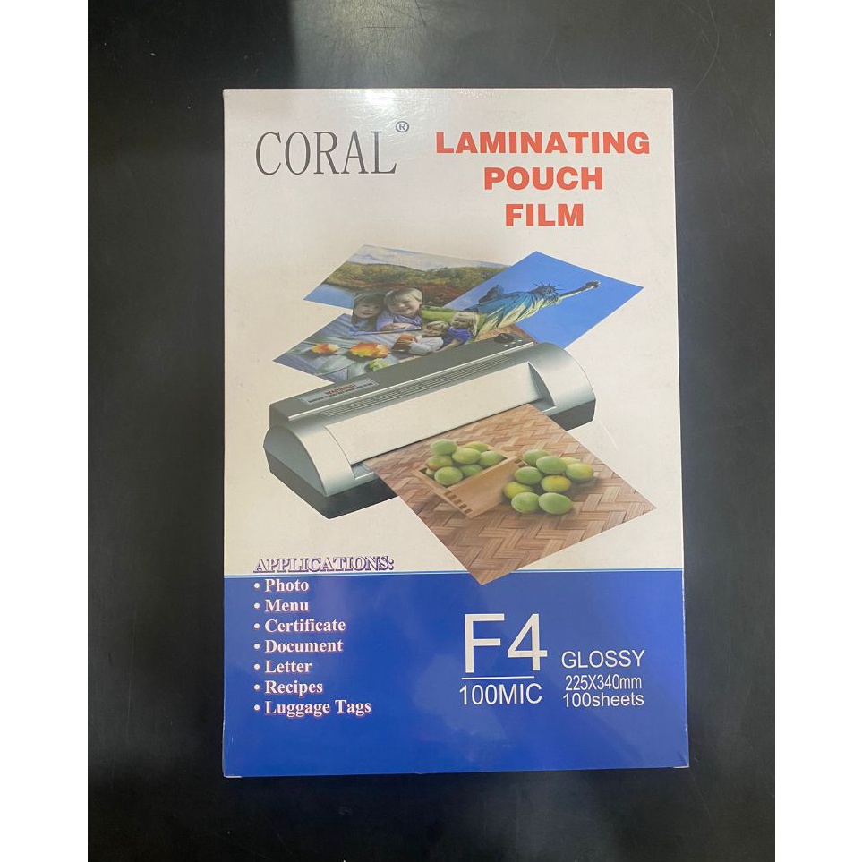 

Penawaran Terbaik CORAL LAMINATING F4 GLOSY 1 MICRON UKURAN 225X34mm 1 SHETS