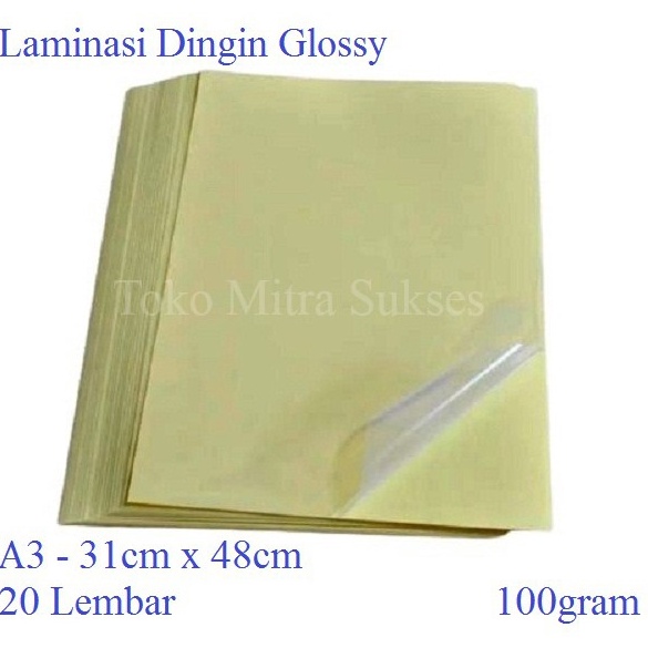 

Garansi Harga Laminasi Dingin Glossy A3