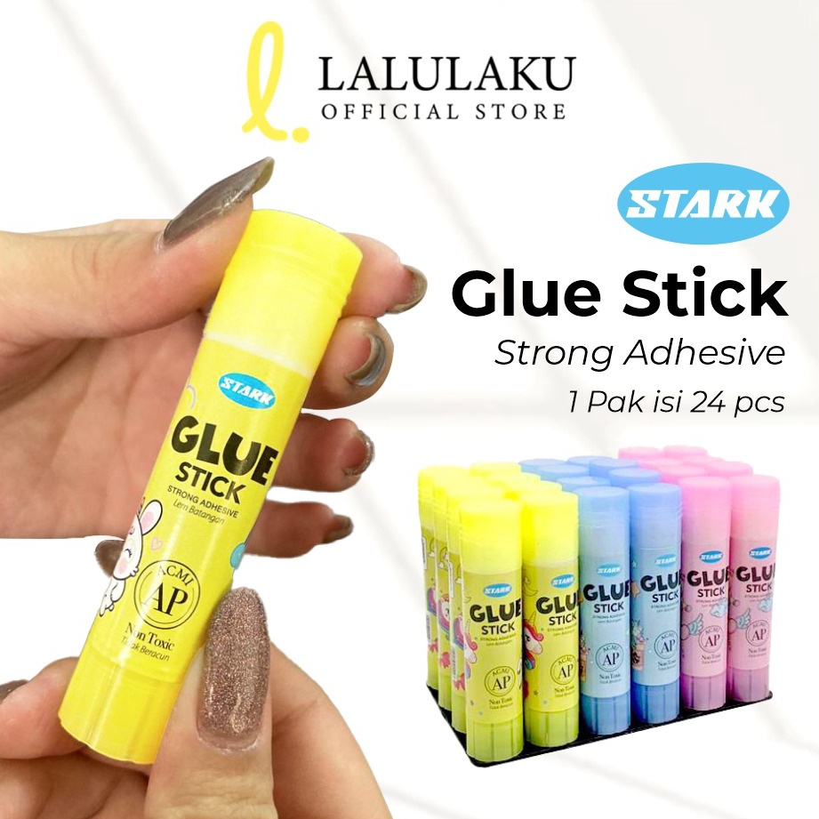 

Super Gembira LEM STIK KECIL GLUE STICK FANCY LEM MURAH FANCY LEM KERTAS NON TOXIC ISI 24 PCS