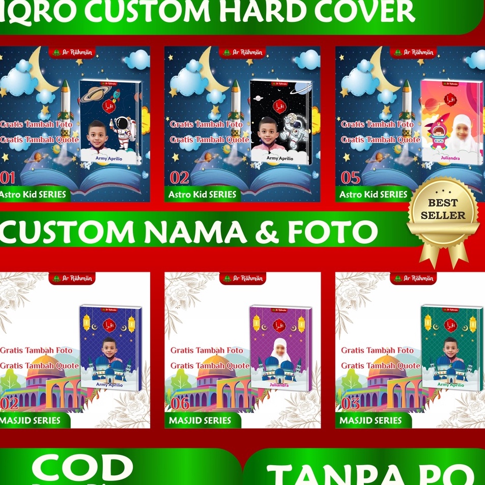 

Super Baru iqro ekslusif hard cover custom