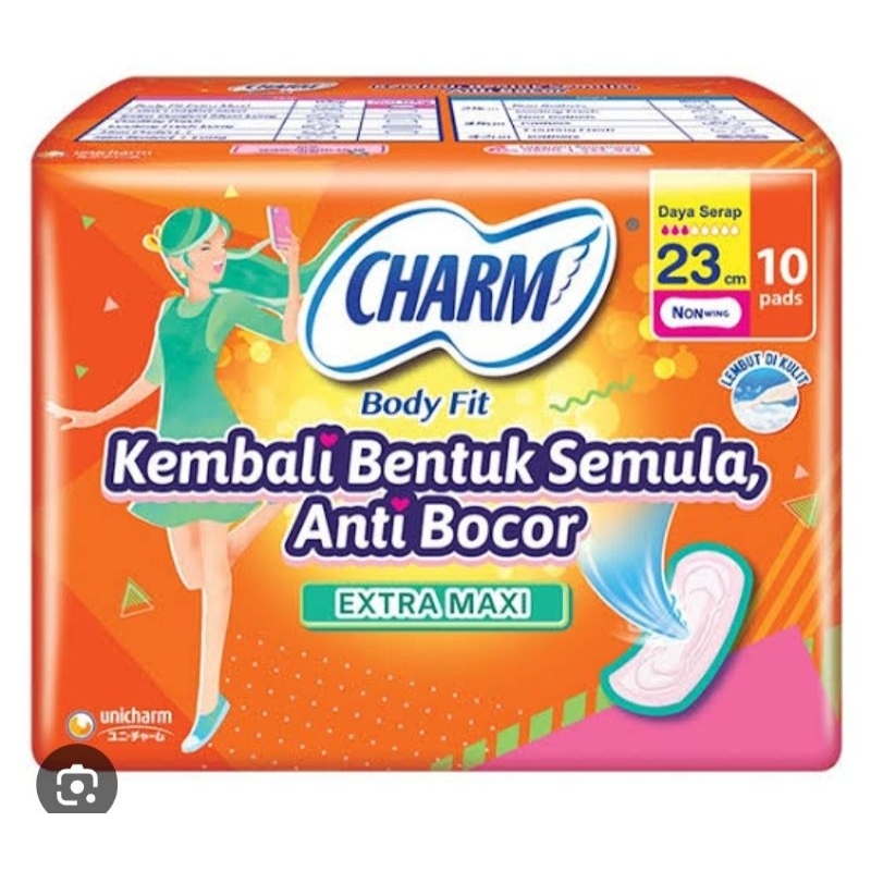 

PEMBALUT CHARM EXTRA MAXI ISI 10