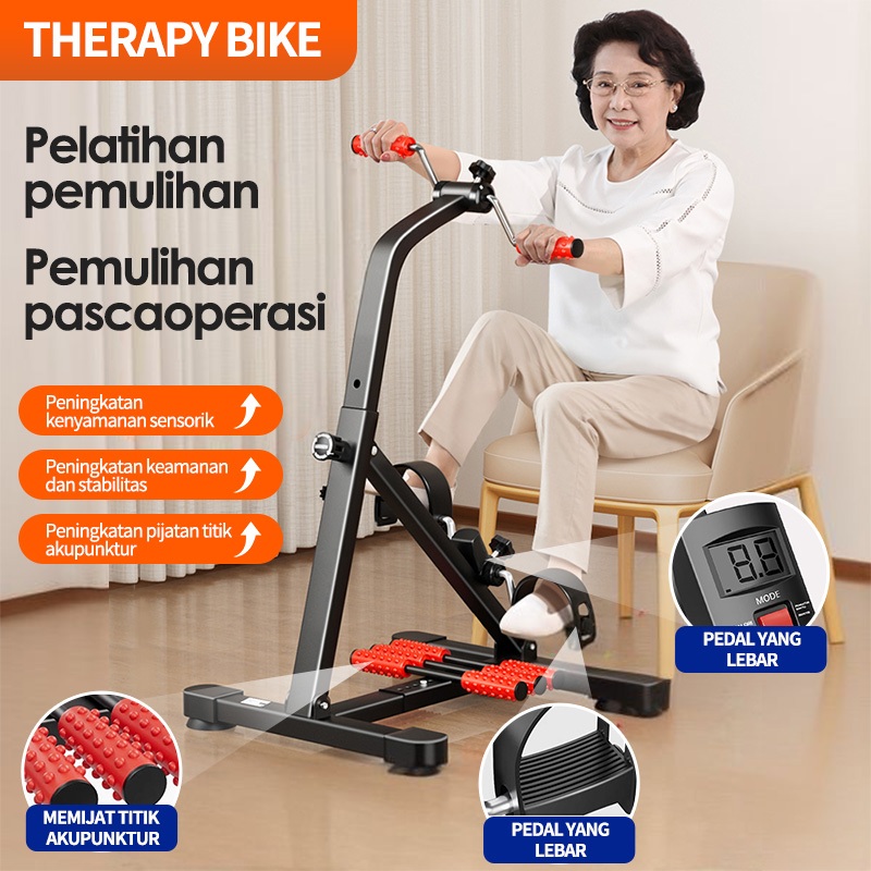 Sepeda Statis-Alat Terapi Stroke Kaki Dan Tangan Olahraga Gym Fitness / Sepeda Statis Fitness Exerci