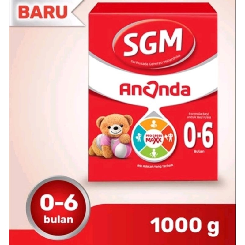 

SUSU SGM ANANDA 0-6 /6-12 BULAN 1000G