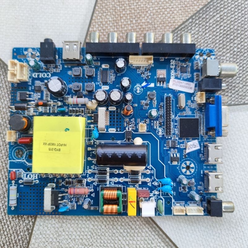 mb ori mainboard led tv Polytron PLD 24T1850 PLD24T1850