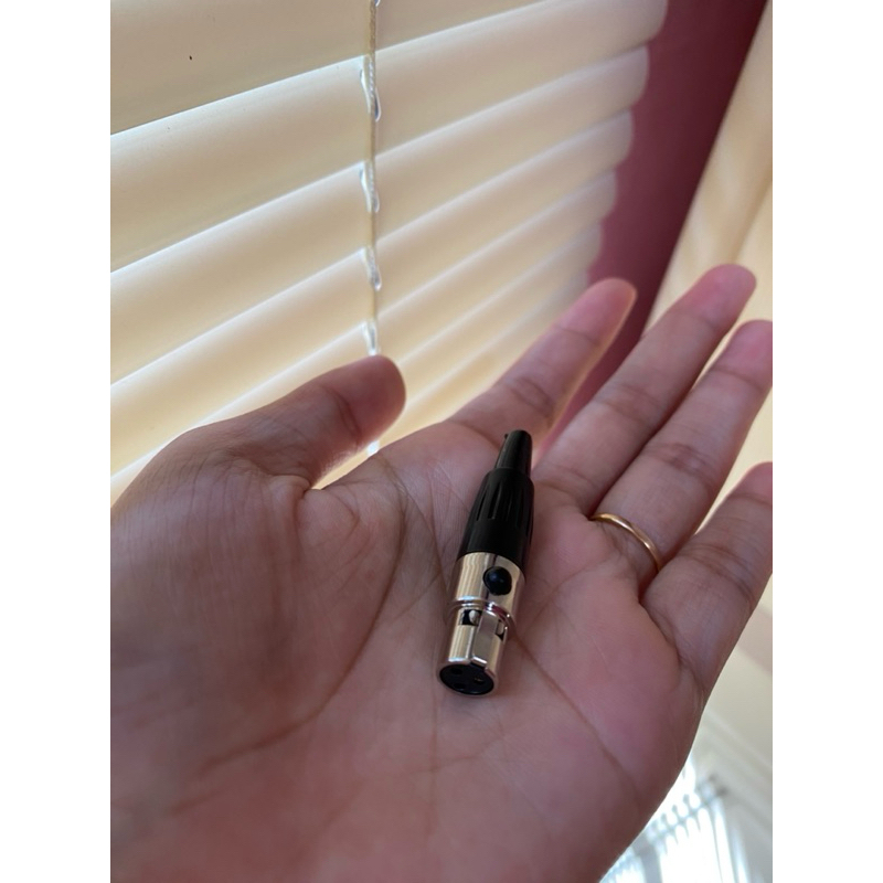 Jack Connector XLR mini kecil 3 pin Female untuk Microphone Orginal Amphenol