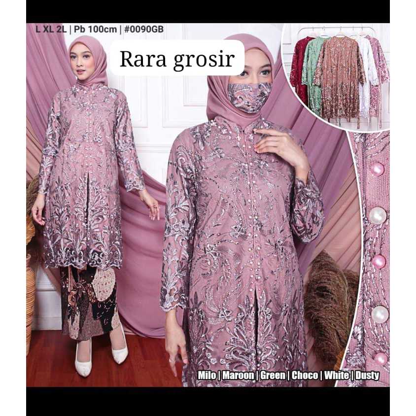 Setelan Kebaya Tunik Baju Pesta Wanita Brukat Set Kebaya Pesta Baju Kebaya Modern Kebaya Lamaran Keb