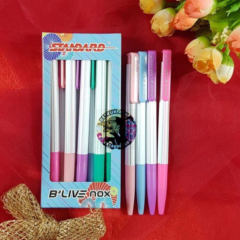 

[PAK] PULPEN STANDARD B'LIVE NOX 0.3 MM HITAM (12 PCS)