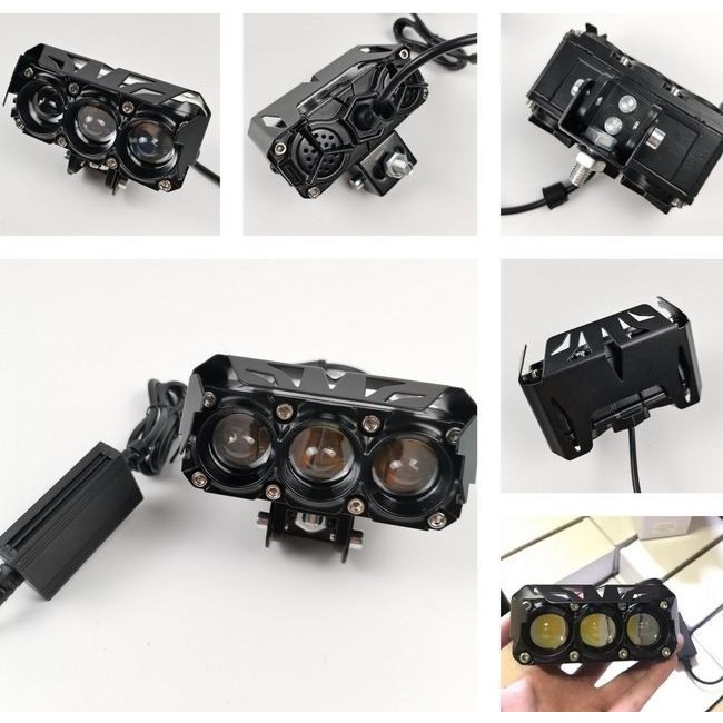 Lampu Projie LED Super Foglamp Tembak Sorot Laser Foglamp SQL 3 MATA