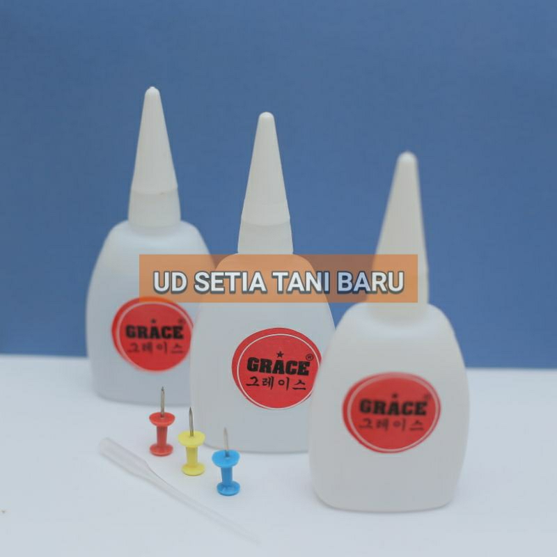

[COD]Lem tetes Grace Adhesive Cyanoacrylate Jumbo [1botol 45gr]