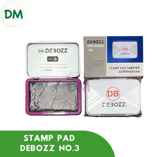 

STAMP PAD DEBOZZ original / STAMP PAD DEBOZZ / BANTALAN STAMPEL DEBOZZ NO.3 tanpa tinta