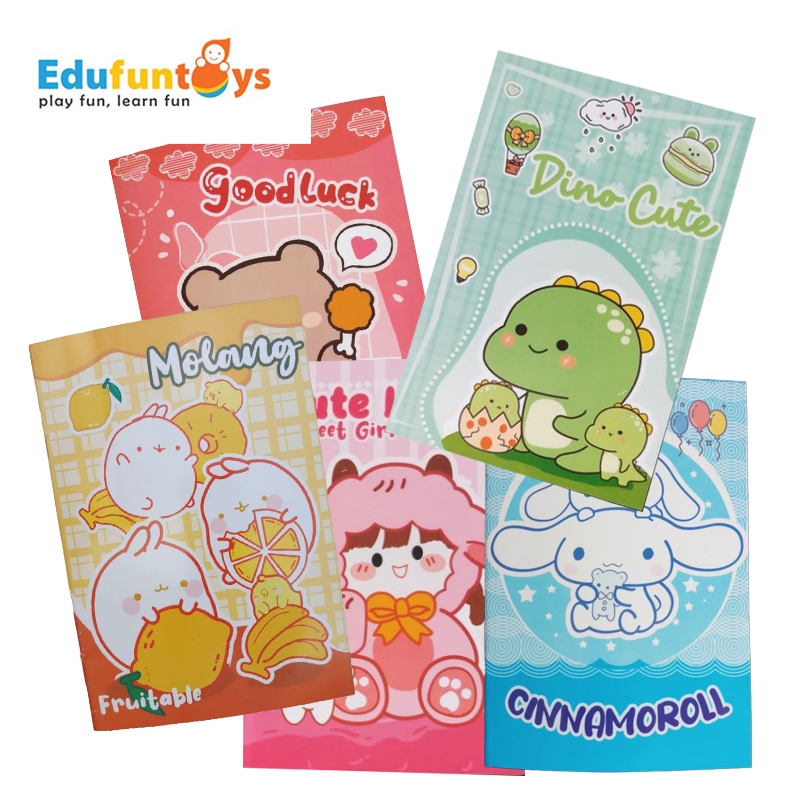 

Buku Tulis NOTEBOOK a5 note book cinamon roll sanrio moland 30 Lbr 19x13cm DG [EDUFUNTOYS]