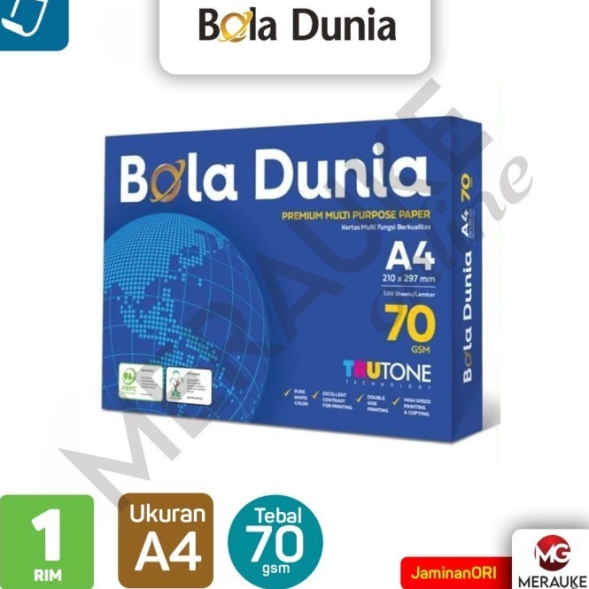 

KODE I8P6 Kertas HVS Bola Dunia A4 7 GSM