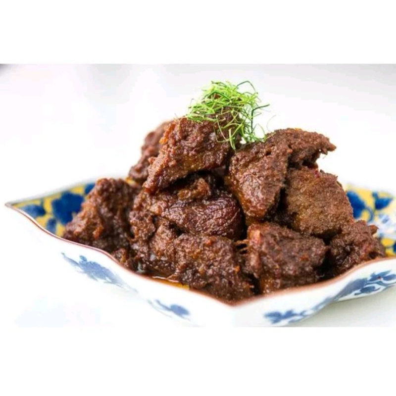 

RENDANG DAGING SAPI IRIS RUMAH GADANG kemasan 1000 gr ASLI PADANG PRMO !!