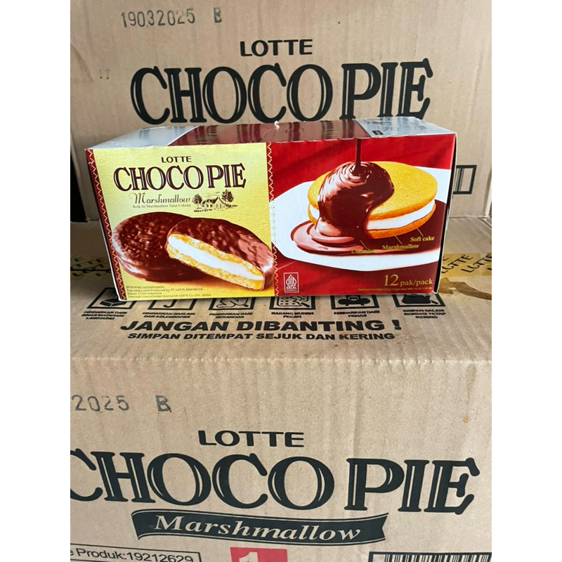 

lotte chocopie marshmallow per box isi 12pcs