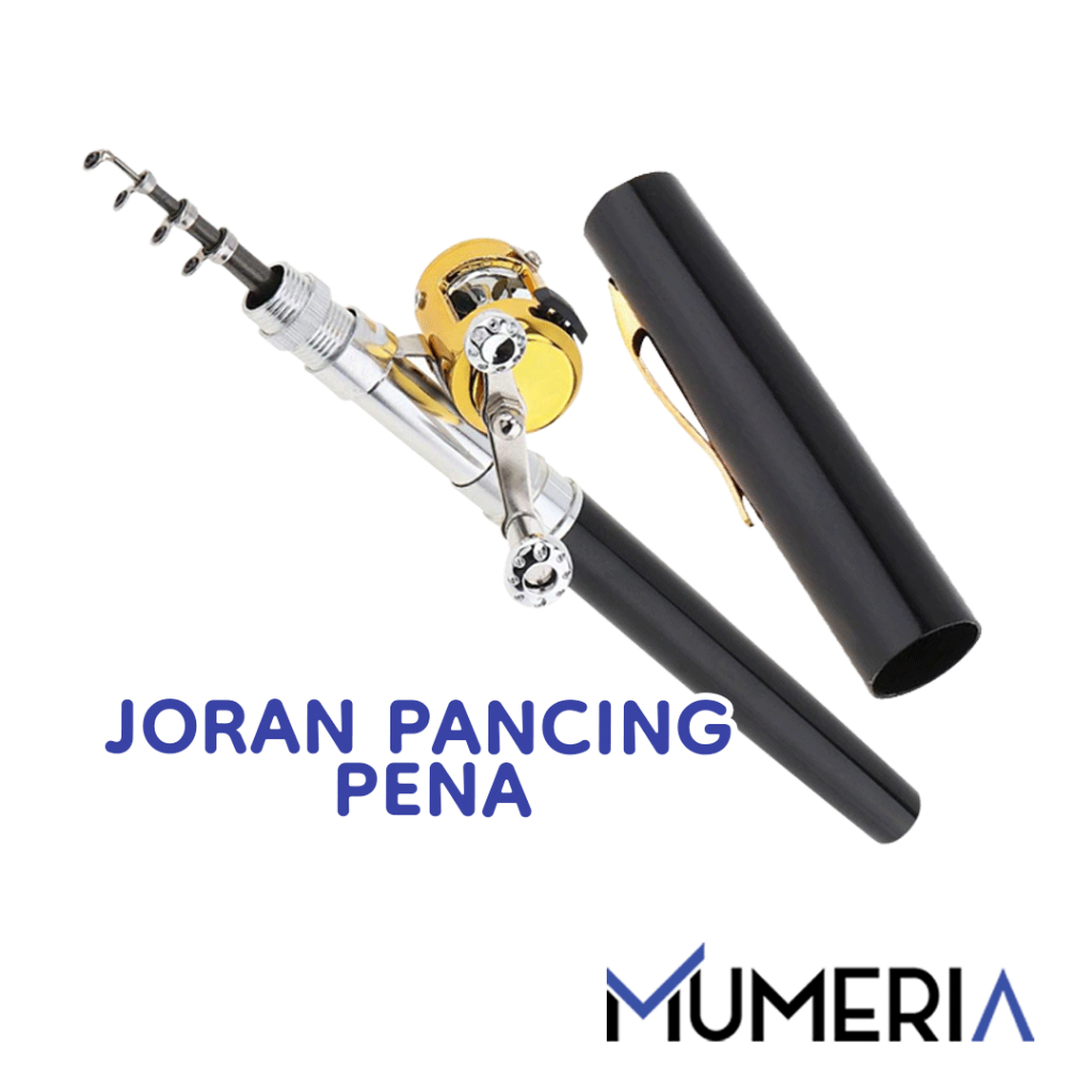 Set Joran Pancing Pena Extreme Fishing Rod Pen Alat Pancingan Kail Pulpen Mini Ikan Danau Sungai Sak